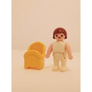 PLAYMOBIL Baby With High Chair Booster Seat Car Seat Family Imaginative Play